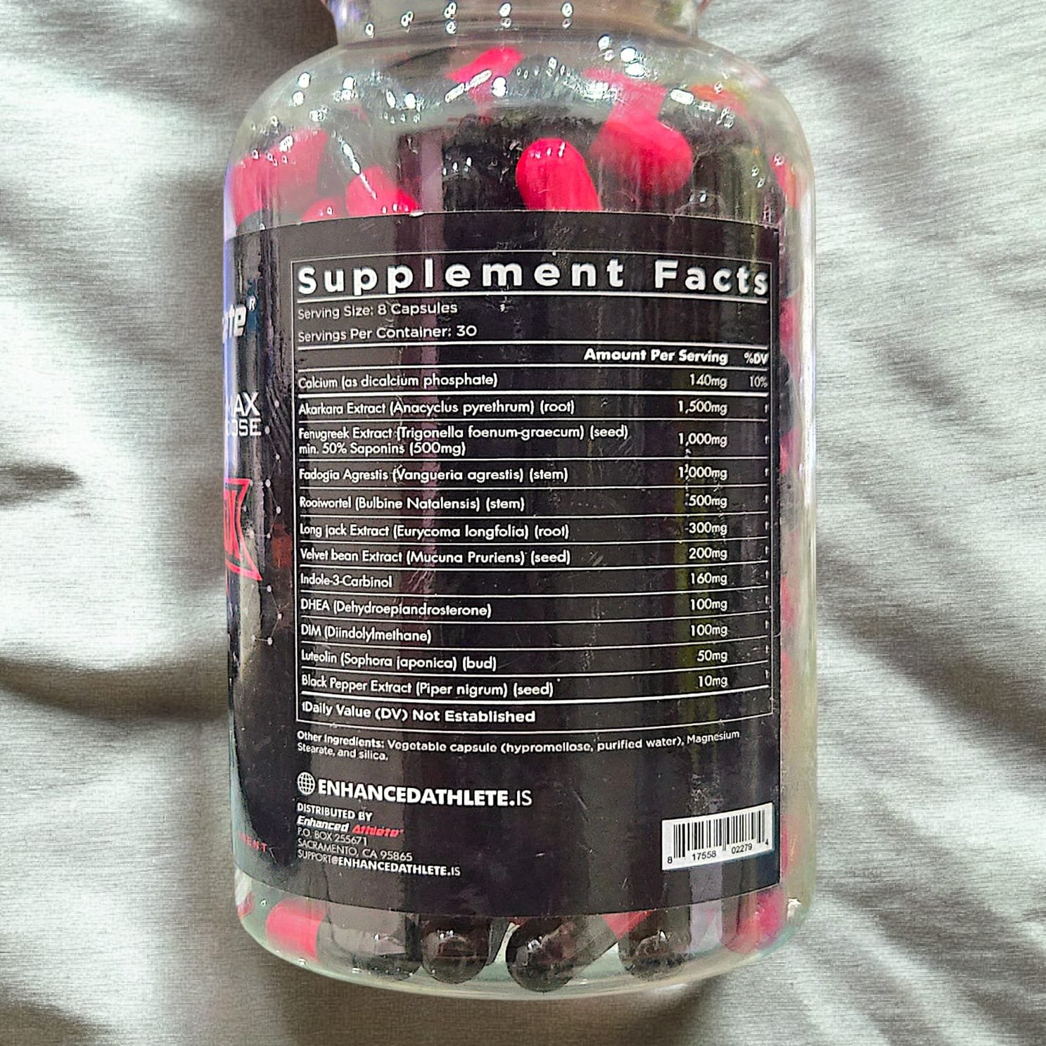 Enhanced Athlete Black Ox 240 Capsules