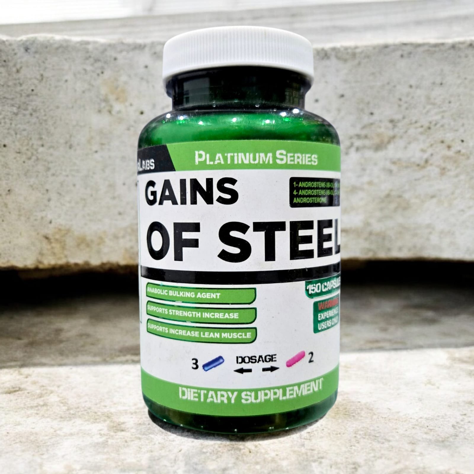 Superior Labs Gains of Steel 150 Capsules
