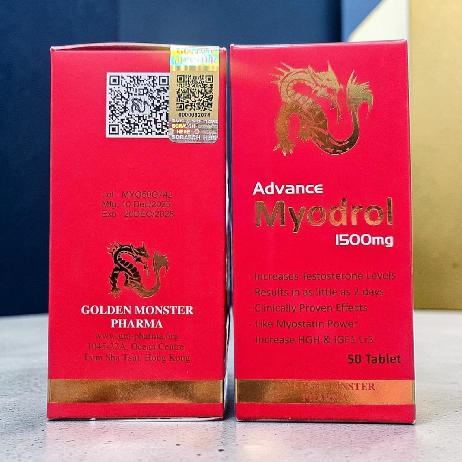 Golden Monster Myodrol 50 Tablets