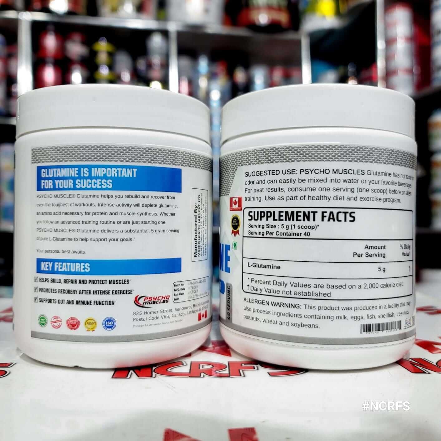 Psycho Muscles Glutamine 60 Servings