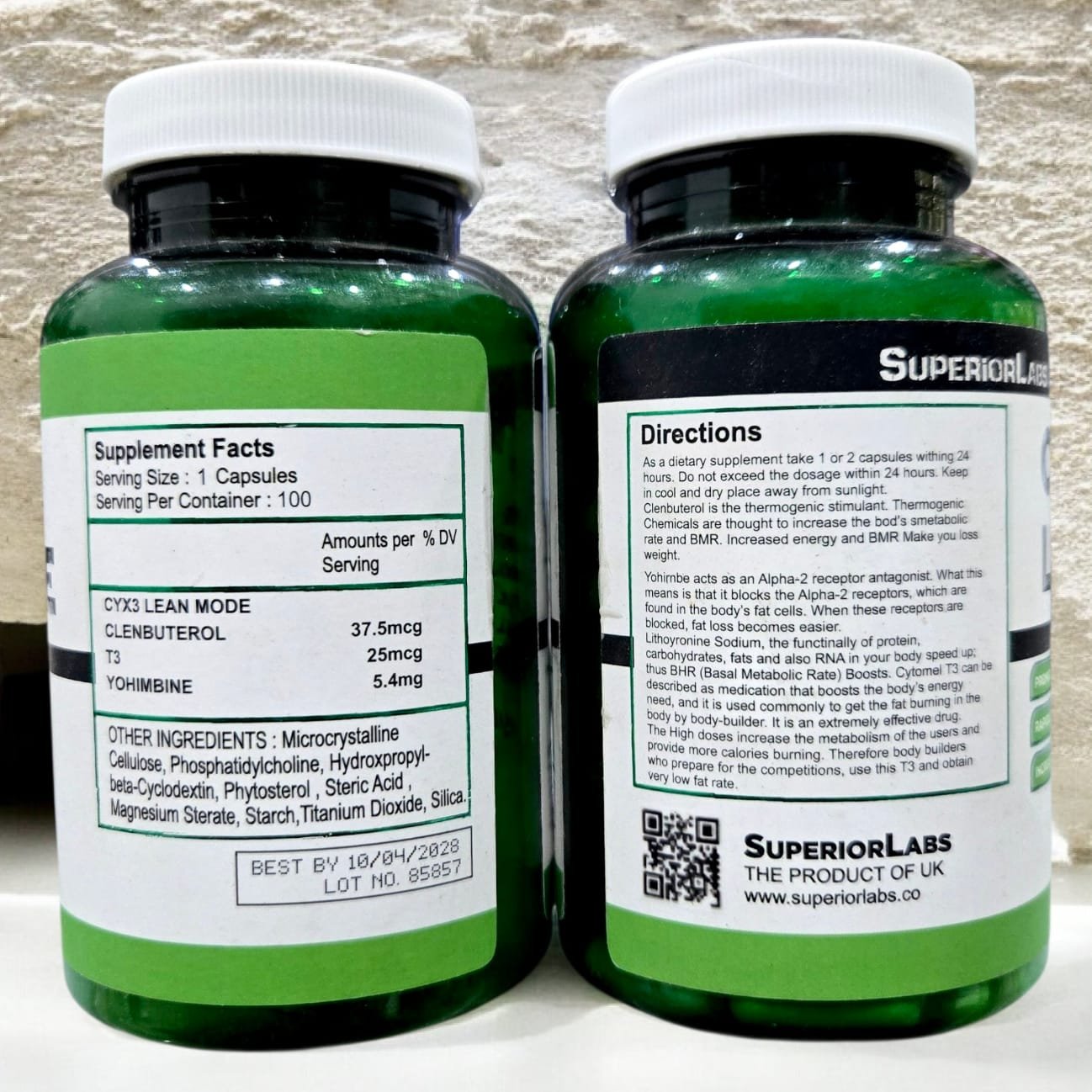 Superior Labs CYX3 Lean Mode 100 Capsules