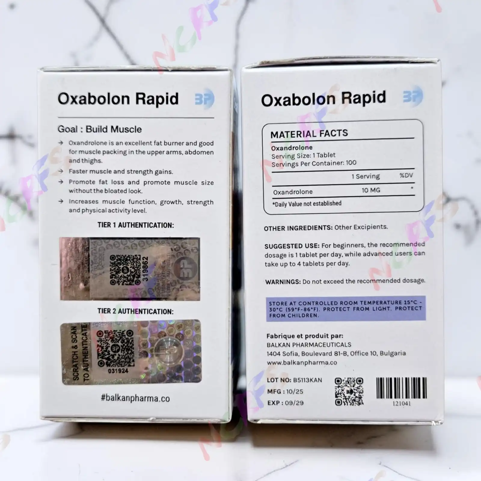 Balkan Pharma Oxabolon Rapid 10MG 100 Tablets 25 Days Muscle Building Cycle