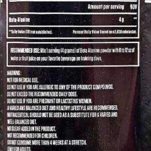 Dexter Jackson Beta Alanine 63 Servings