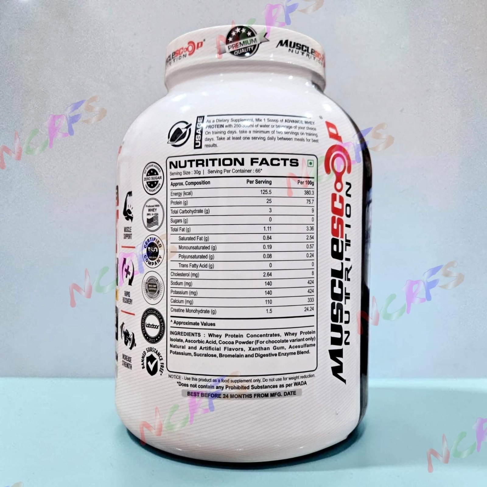 Muscle Scoop Whey Protein 2Kg