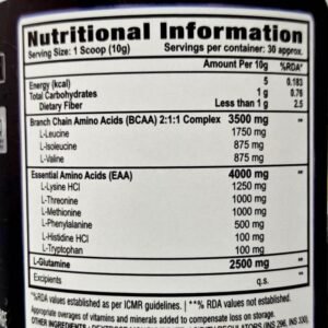 Platinum Nutrition EAA 300gm 30 Servings